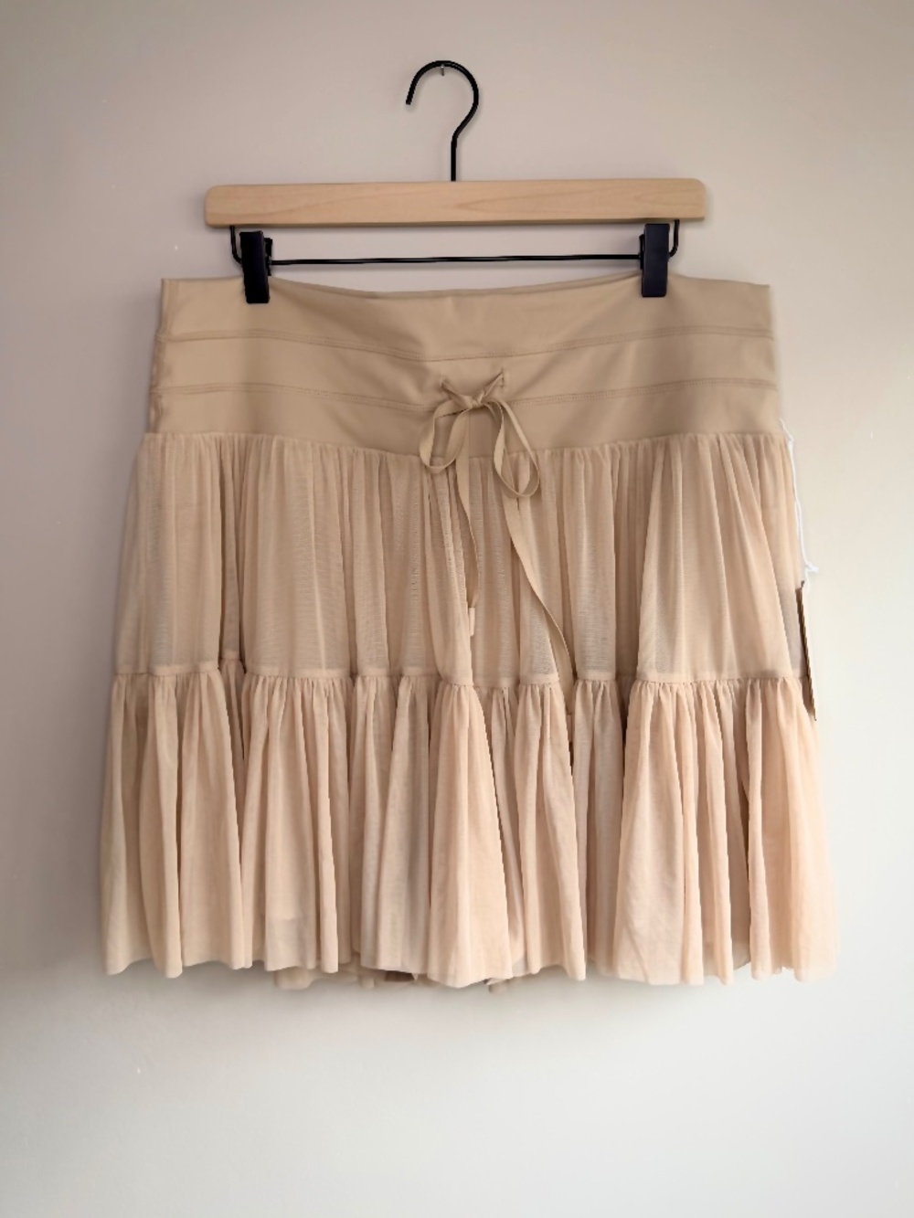 NWT! POPFLEX Pirouette Skort- Cafe Au Lait, Nude, Activewear, Tulle; 3X, 3XL